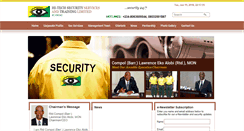 Desktop Screenshot of hitechsecurityandtraining.com